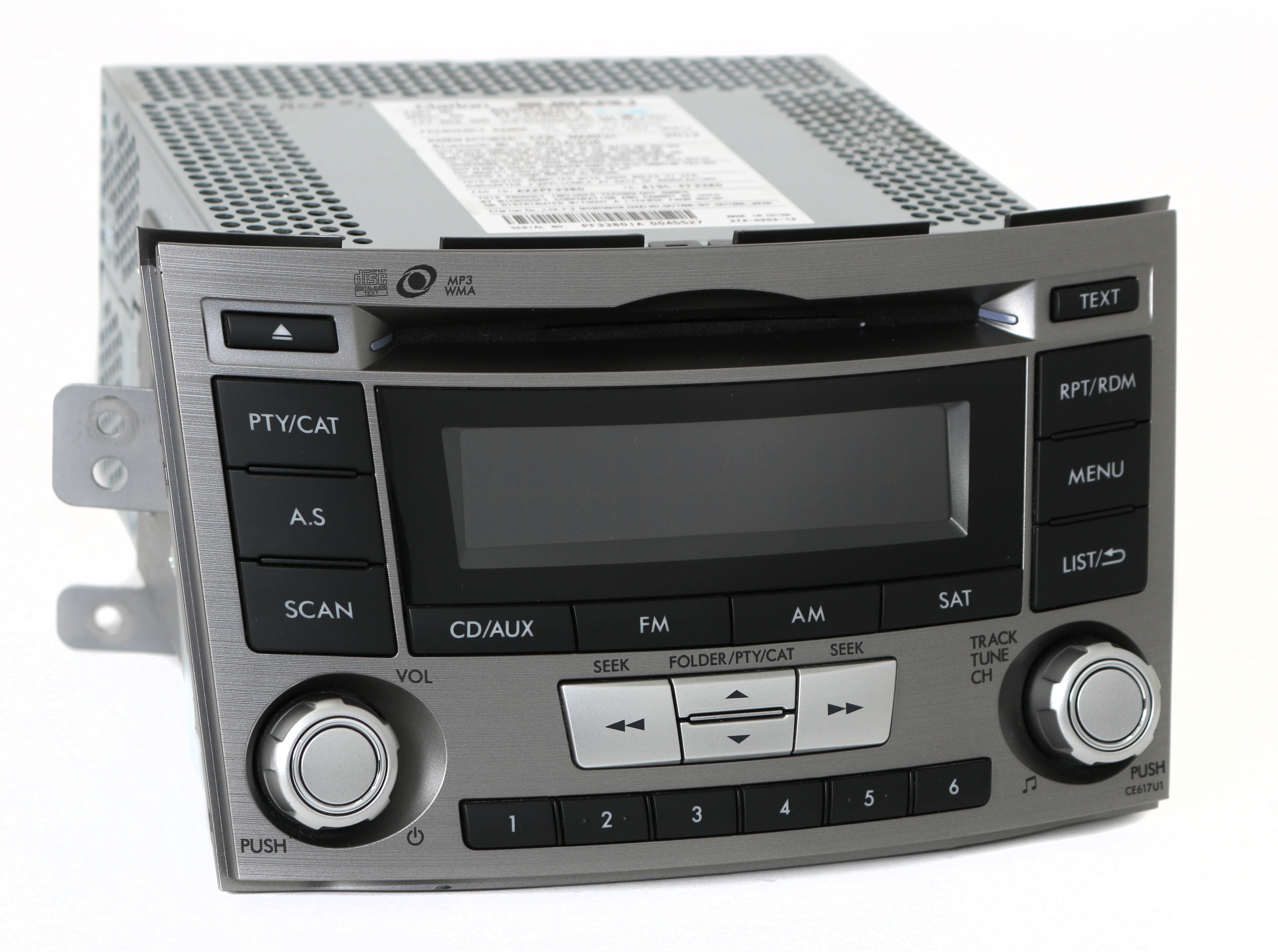 Restored 2012-14 Subaru Legacy AM FM Radio mp3 CD Satellite Bluetooth Capable 86201AJ61A (Refurbished)