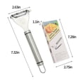 thumbnail image 3 of COFEST Corn Peeler， Stainless Steel Corn Peeler， Corn Shape， Sheller， Fruit Shape Kitchen Tools， Kitchen Sheller Tools Silver, 3 of 8