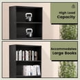 thumbnail image 5 of 71" Tall 6-Tier Bookshelf, Large Open Storage Bookcase, Freestanding Display Shelf for Living Room, Bedroom or Home Office, Black, 5 of 9