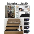 thumbnail image 2 of 15pcs Stair Treads for Wooden Steps - 8x30in Carpet Stairs Runner Indoor Non-Slip Stair Mats for Kids Elders and Pets, 2 of 9