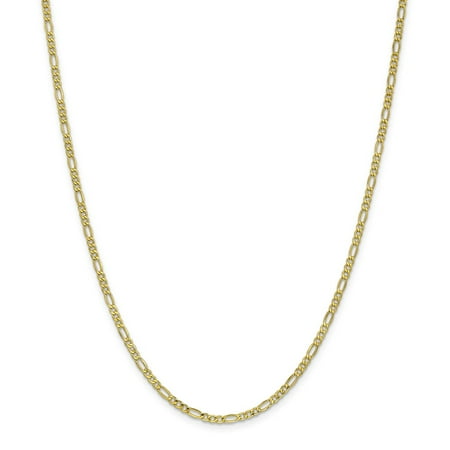Roy Rose Jewelry 10K Yellow Gold 2.5mm Figaro Chain ~ length: 16 inches