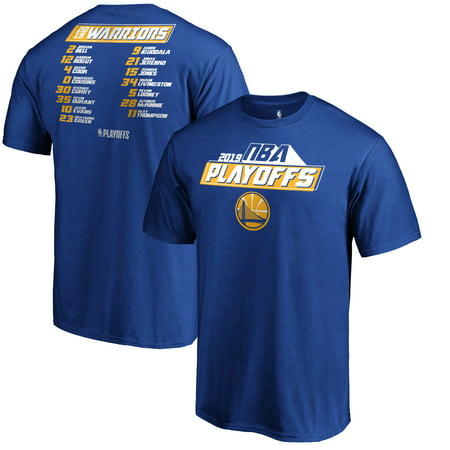 Golden State Warriors Fanatics Branded 2019 NBA Playoffs Bound Game Tradition Roster T-Shirt - (Best Nba Moments 2019)