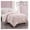 Pink, variant on WPM 3 Piece Microfiber Comforter Set Pinch Pleat Pintuck Down Bedding - All Season Rose Pink Bedroom Decor- JN1 (King 3 Piece Set)