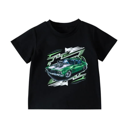 

Toddler Boys T-Shirt Tops Casual Prints Short Sleeve Prints Kids Tee