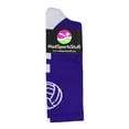 thumbnail image 2 of Volleyball Logo Crew Socks (Purple/White, Small), 2 of 2