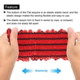 thumbnail image 4 of Unique Bargains 11 Yards 2 Inch Elastic Sequins Trim 5 Row Flat Sequin Strip Sequins Fabric Ribbon for Sewing Red, 4 of 5