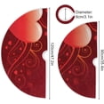thumbnail image 3 of Coolnut Valentine's&nbsp;Day Love Heart&nbsp;Tree&nbsp;Skirt Double&nbsp;Layers Xmas Tree Skirts, Valentine's&nbsp;Day Holiday Party Indoor Outdoor Home Office Ornaments, 48", 3 of 6