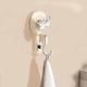 thumbnail image 1 of Vacuum Suction Cup Hook | Strong Plastic Wall Mount | No Trace & Tool-Free Installation | 11x6.2x5.5cm | Beige & Clear | Towel, Cloth, Hat Organizer | 1 Pack, 1 of 6
