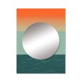 thumbnail image 2 of Designart "Minimalistic Solitary Landscape VI" Minimalism Mirror Wall Decor - Modern Orange Abstract Large Printed Mirror Wall Decor For Bedroom - 40" x 30" Inch, 2 of 5