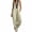 Beige, variant on Women's Zip Up Sleeveless Jumpsuit Stand Collar Casual Stretch Romper with Pockets