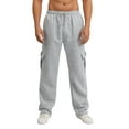 thumbnail image 5 of Arvbitana Cargo Sweatpants for Men Pants Casual Rope Fit Loose Sports Trousers Pants with Pockets S-XXL, 5 of 9