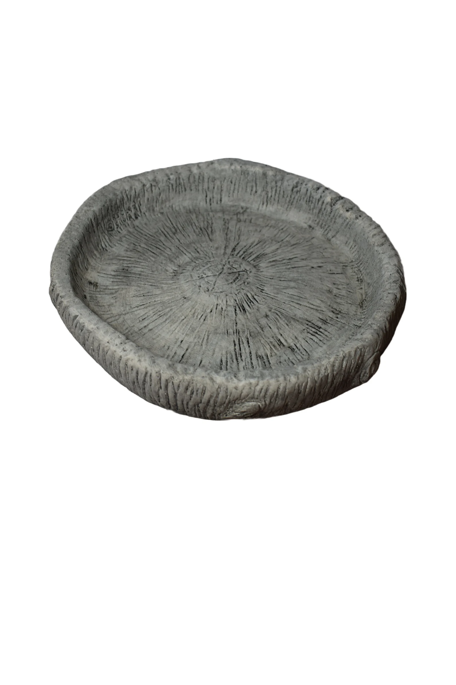 Solid Rock Stone Works Freestanding Wood Squirrel Birdbath ( 2 Pack)