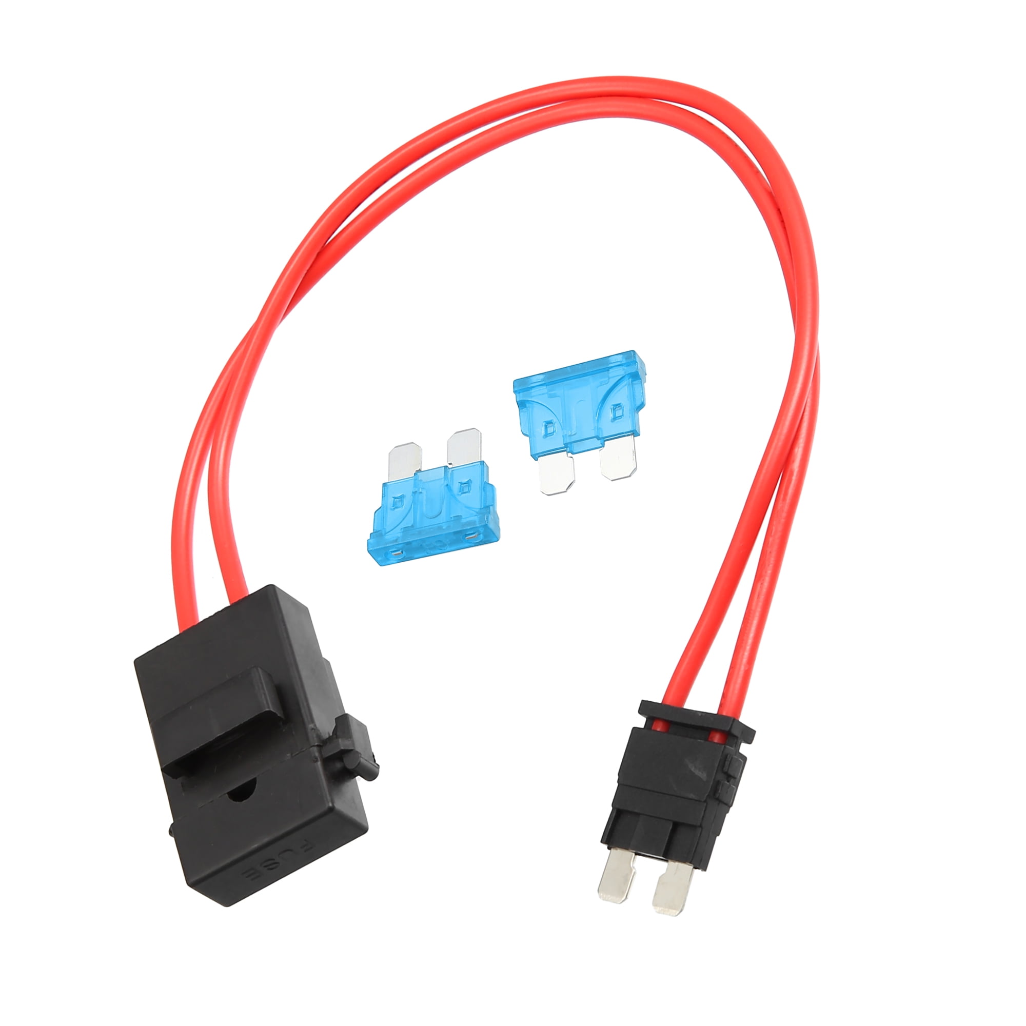32V Standard Fuse Adapter Tap Fuse Kit with 2pcs 15A Blade Style Fuses