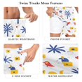 thumbnail image 5 of FORMRS Mens Swim Trunks Mesh Liner Quick Dry Casual Beach Board Shorts with Pockets, Sizes S-2XL, Tropical Rhythm, 5 of 9