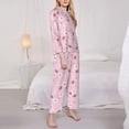 thumbnail image 3 of Sikiie Hand Drawn Strawberry Women's Long-Sleeve Shirt and Full-Length Bottom Pajama Set (s-xxl)-Large, 3 of 7