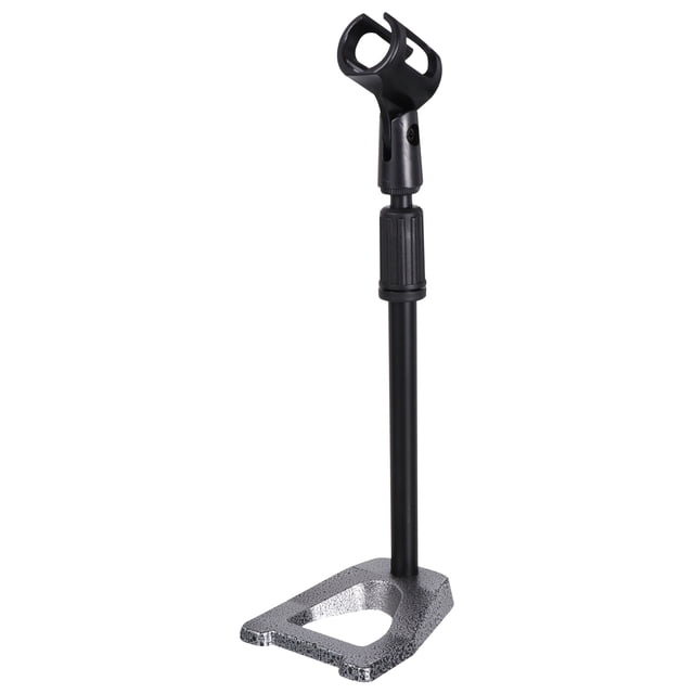 SHOWERORO 1 Ensemble Support de Microphone de Bureau Fer Noir pour Créateurs de Contenu