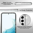 thumbnail image 4 of Dteck Clear Glitter for Samsung Galaxy S23,Military Drop Protection Sparkly Shiny Bling Slim Thin Soft Rubber Protective Phone Cover for Galaxy S23,Black, 4 of 6