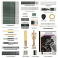 thumbnail image 2 of 70 Pack Drawing Set Sketching Kit,  Sketch Pencils Art Supplies for Adults Artists Kids with Sketchbook,Graphite,Charcoal Pencils,Blending Tools, 2 of 7