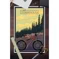 thumbnail image 3 of Tennessee, Mountain Bike, Ride the Trails (12x18 Wall Art Poster, Room Decor), 3 of 3