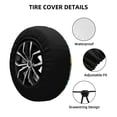 thumbnail image 3 of Kdxio Spare Tire Cover for RV Trailer, Waterproof Wheel Cover,Camper Spare Tire Cover Fit for Rv SUV Truck Travel Trailer 16 inch-Tropical Floral, 3 of 8