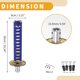 thumbnail image 4 of 1 Set 26cm Universal Shift Knob - Car Gear Shifter Knob with 4 Adapter for Automatic and Manual Vehicle - Aluminum Alloy Iron Blue White, 4 of 6