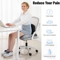 thumbnail image 5 of Ergonomic Seat Cushion with Lumbar Support - Gel Memory Foam Pillow for Office Chair, Car & Wheelchair, 5 of 10