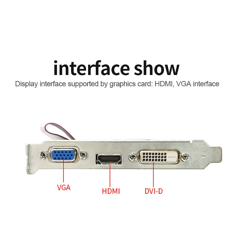JINGSHA AMD R5 230 Computer Graphics Card, 2G GDDR3, HDMI VGA DVI Video Card ITX SFF Low Profile Ready GPU