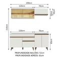 thumbnail image 3 of Cocina Integral Modular Madesa Reims 190cm BB 01, 3 of 11