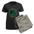 thumbnail image 5 of CafePress - Celtic Knot Tree Women's Dark Pajamas - Women's Short Sleeve Print T-Shirt and Pants Dark Cotton Pajama Set, 5 of 7