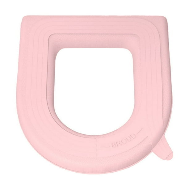 Cojín de asiento de inodoro de EVA universal para todas las estaciones, cojín de asiento de inodoro para el hogar, cojín de anillo, cojín de asiento impermeable, funda de asiento de inodoro con asa