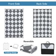 thumbnail image 5 of Memoryfield Outdoor Rug 8'x10' Waterproof, Reversible Lightweight Plastic Outside Carpet for Deck Balcony Porch Decor, Gray and White, 5 of 8