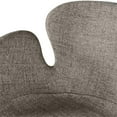 thumbnail image 6 of Home Square Waldo 25.5" Faux Leather & Fabric Counter Stool in Brown - Set of 3, 6 of 7