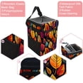 thumbnail image 2 of Thanksgiving Leaves Foldable Car Trash Can with Lid - Leak-proof Hanging Storage Bag for Car - Trash Can for Car, 2 of 6
