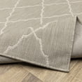 thumbnail image 3 of 5'x7' Gray and Ivory Trellis Indoor Outdoor Area Rug - 3'6" 3'6" 2' x 3' N/A, 3 of 5