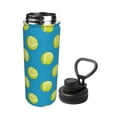 thumbnail image 2 of KLL Ball Tennis Pattern 18oz Insulated Water Bottle, Stainless Steel Sports Water Cup Flask with Spout and Handle Lid for Sports Travel Car& School, 2 of 7