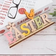thumbnail image 3 of CIMAXIC 1PC Easter English Letters Decor Wooden English Letters Crafts Easter Letters Design Craftwork Creative Simple Easter Letters Desktop Ornaments for Home Party Bar Decor Easter Style, 3 of 4