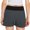 Z04-Grey, variant on jiaxiM Womens Biker Shorts with Pockets 2 in 1 Split Flat Rise Running Shorts High Waisted Workout Athletic Gym Tennis Shorts Built In Liner