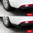 thumbnail image 2 of Universal Modified Spoiler Glossy Black Rear Bumper Protective Cover Lip Diffuser Splitter Deflector, 2 of 4