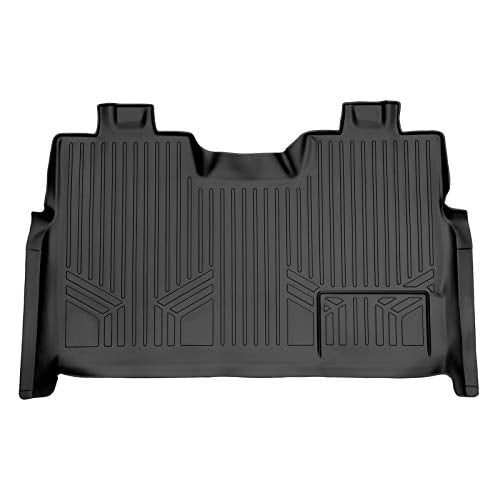 SMARTLINER Custom Fit Floor Mats 2nd Row Liner Black for 20092014 Ford