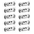 thumbnail image 1 of Clips para cable de acero de 1-2 mm de diámetro con tapón de rosca moldeado, brida para cable de acero, manguito para cable, brida para cable, clips para cable - Aluminio, ajustable (10 piezas) LingWen 8390611473044, 1 of 1