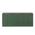 thumbnail image 5 of Aukfa 67" Modern Sideboard Cabinet, Wood Storage Credenza & TV Cabinet with 6 Fluted Doors for Living Room/Dining Room,Green, 5 of 8