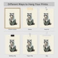 thumbnail image 4 of PixonSign Adhesive Wall Art Inspirational Animals Double Exposure Posters, Set of 3 Cute Pets Portrait Illustrations Wall Decor, Canvas Prints for Home Decor - 11"x14", 4 of 5