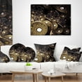 thumbnail image 4 of Designart Beautiful Gold Metallic Fabric - Abstract Throw Pillow - 12x20, 4 of 5