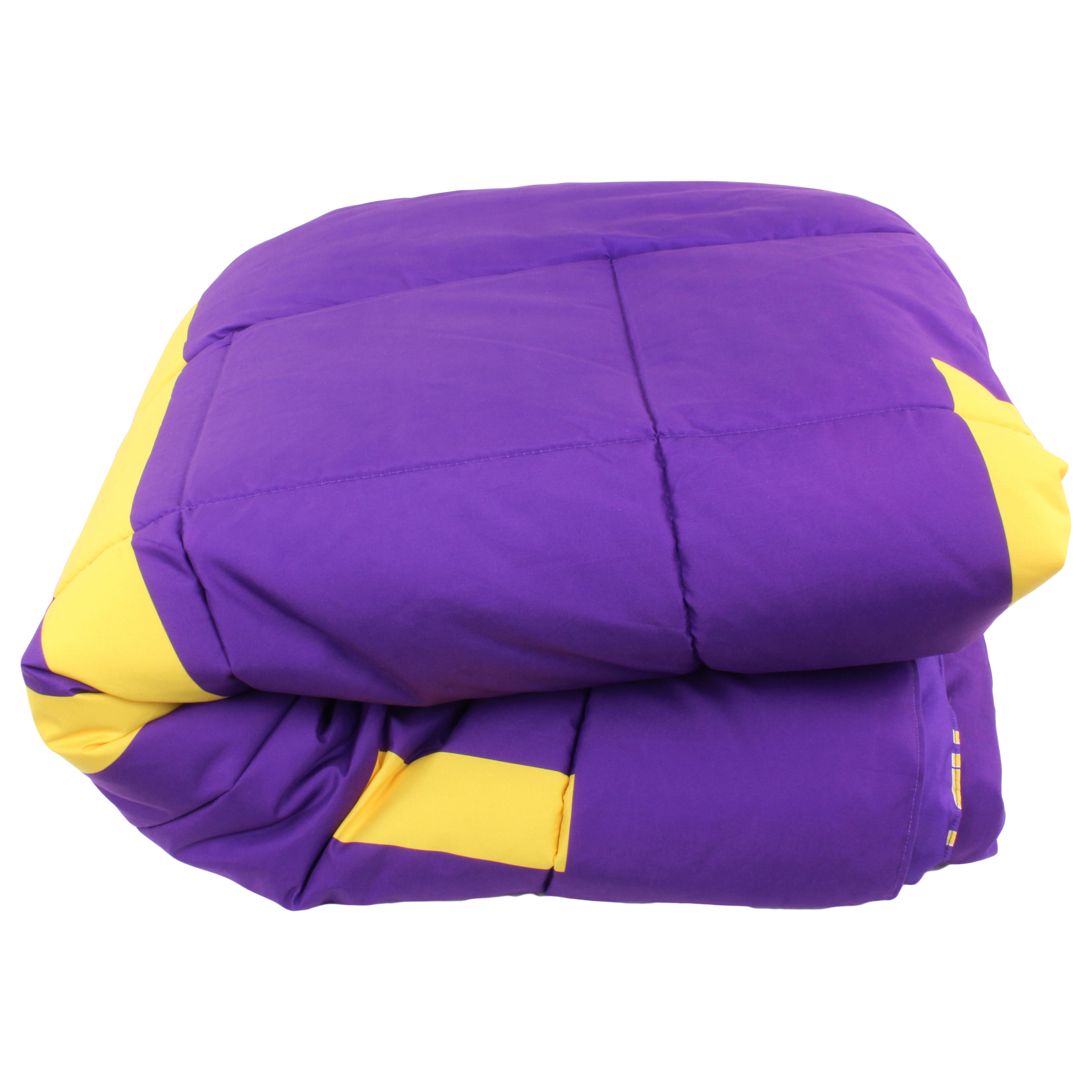 LSU Tigers Reversible Big Logo Soft and Colorful Comforter, Full