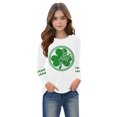 thumbnail image 4 of Blusas y camisas de manga larga con cuello redondo, moda del Día de San Patricio, blusa informal con estampado bonito de manga larga para niños y niñas., 4 of 5