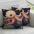 Cute Axolotl Cushion Case Cartoon Salamander Throw Pillow Covers 18"x18