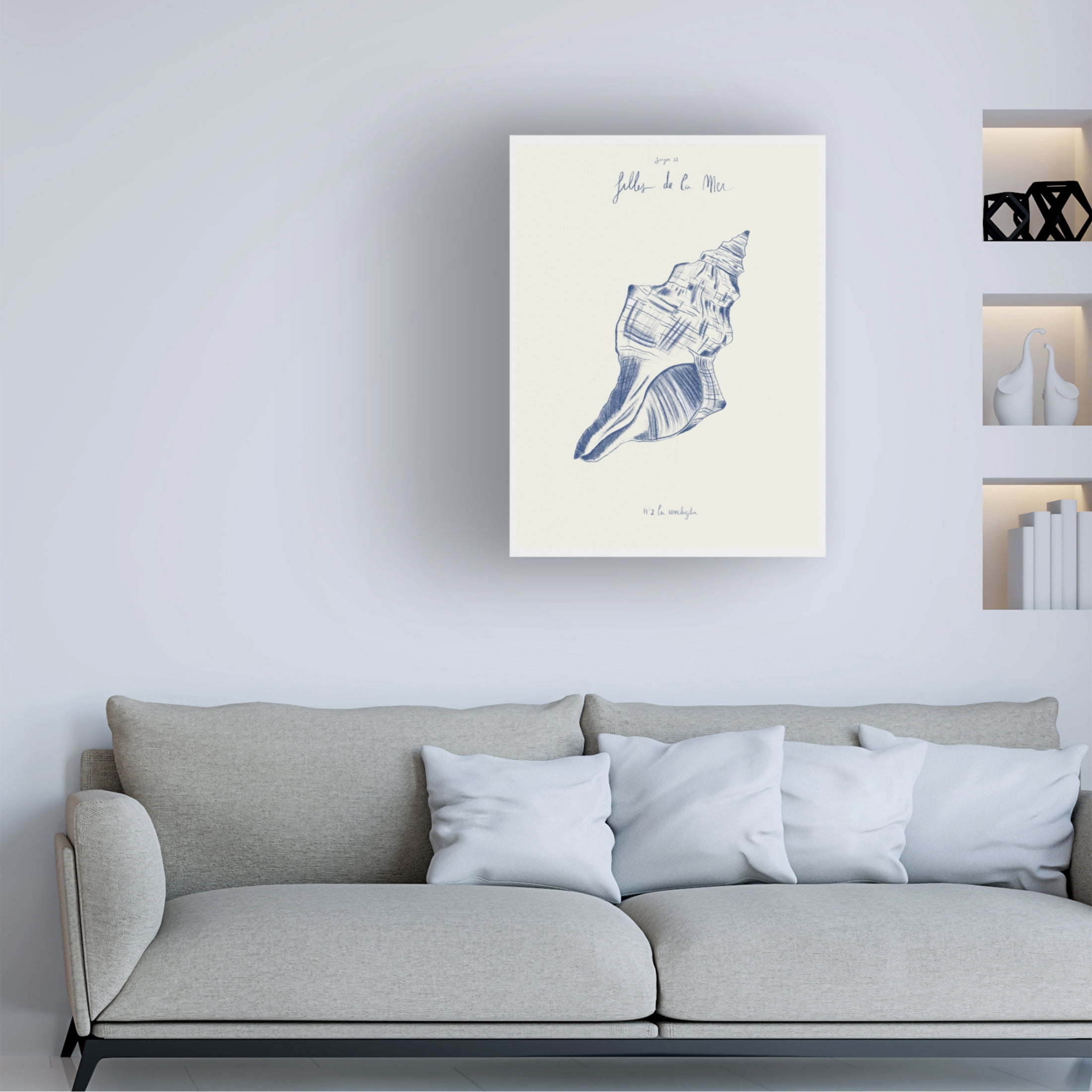 Trademark Fine Art Giulia Mora Filles de la mer n.2 La conchiglia Canvas Wall Art