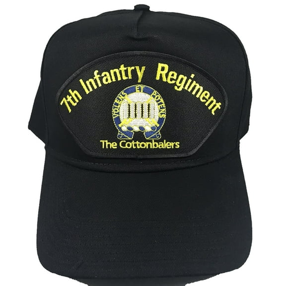 US Army 7th Infantry Regiment HAT - Black - Veteran Owned Business