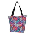 thumbnail image 1 of Fotbe Tropical Leaves Bolsa de Playa con Estampado, Bolsa de Hombro, Bolsa de Mano Espaciosa, Bolsa de Viaje Ligera, Bolsa de Compras Versátil, 1 of 6