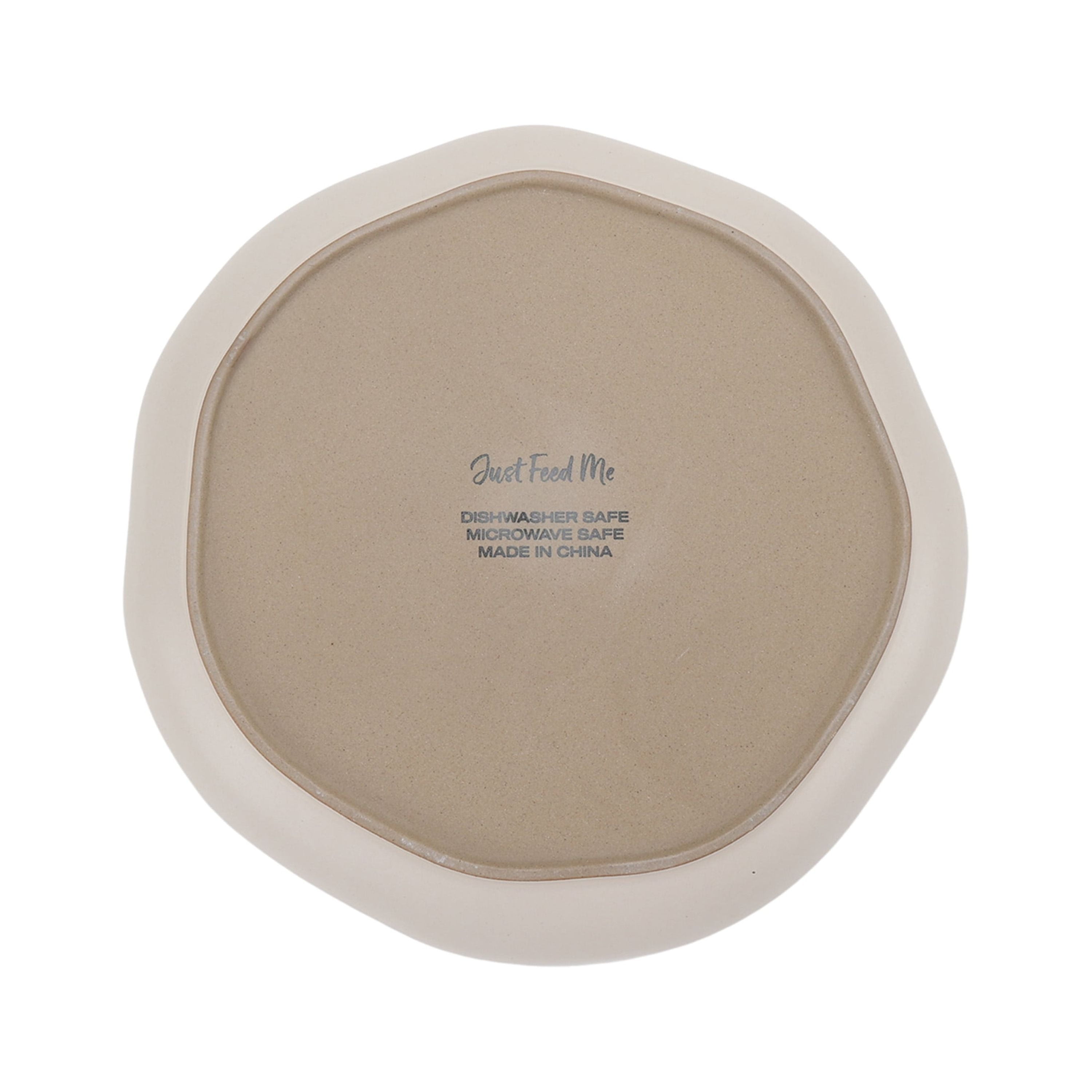 Just Feed Me by Jessie James Decker 12-Piece Ceramic Dinnerware Set, Terracotta Rose Speckle and Cream